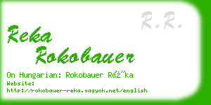 reka rokobauer business card